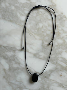 Black Tourmaline Pendant Necklace