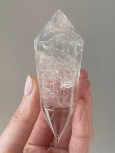 Clear Quartz Vogel Wand (12 facet)