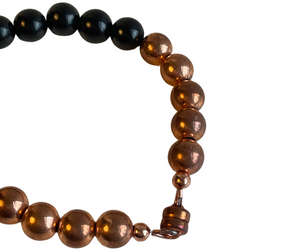 Shungite & Copper Bracelet 8mm (16-17cm) - Lemuria Store