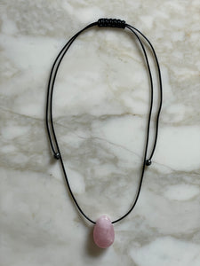 Rose Quartz Pendant Necklace