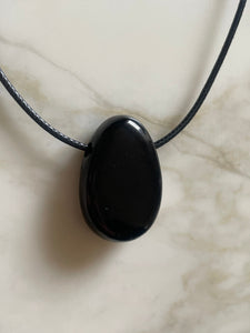 Black Tourmaline Pendant Necklace